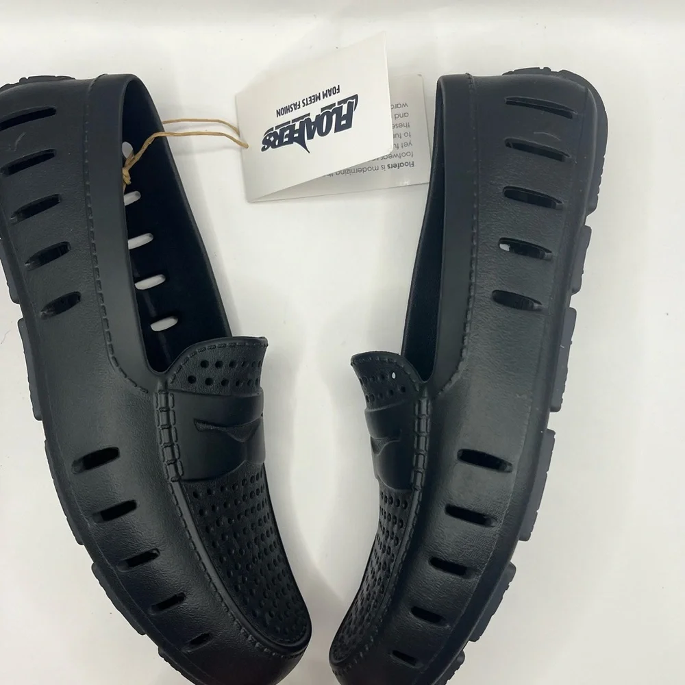 Floafers Shoes Country Club Loafers Driving Slip On NEW WITH TAGS Black Size 8 - Picture 5 of 11